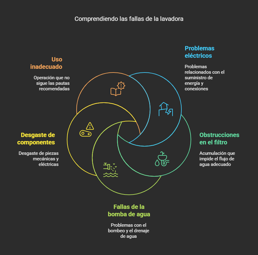 Por qué se estropea la lavadora